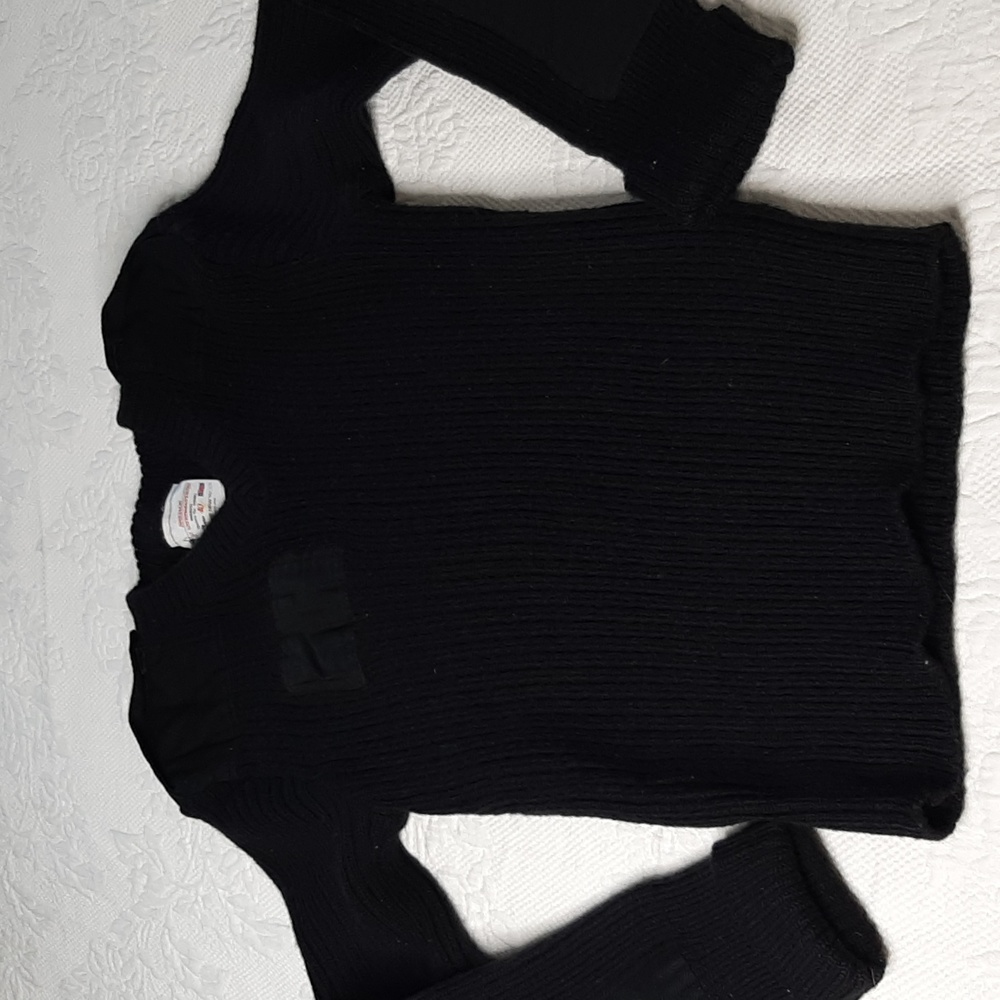 Brigade Quartermasters Wooly Pully Black Wool Sweater